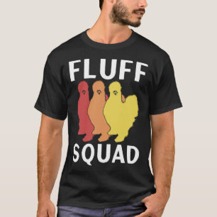 Silkie Chicken Squad Team Farmer Farm Chinese Silk T-Shirt