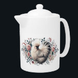 Silkie Chicken Teapot<br><div class="desc">Bring a touch of whimsy and charm to your kitchen with this beautifully designed Silkie chicken teapot! Featuring the fluffy, iconic Silkie chicken with its signature soft feathers, this teapot is the perfect blend of elegance and playful design. Ideal for chicken lovers, tea enthusiasts, or anyone who appreciates a unique...</div>