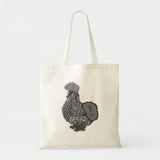 silkie chicken tote bag