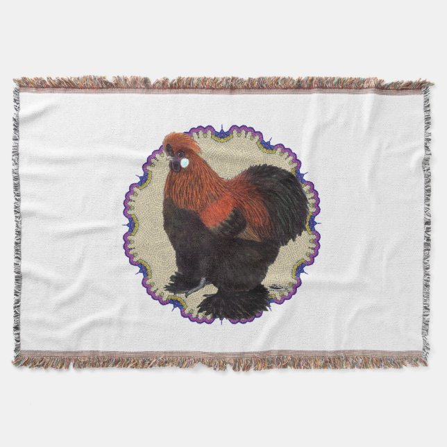 Silkie Circle Throw Blanket (Front)