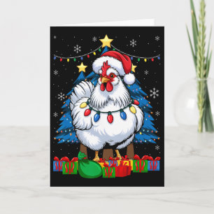 Silkie Silky Chicken Funny Christmas Graphic _1  Card