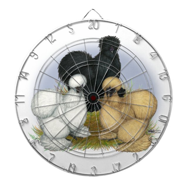 Silkie Trio Dartboard (Front)