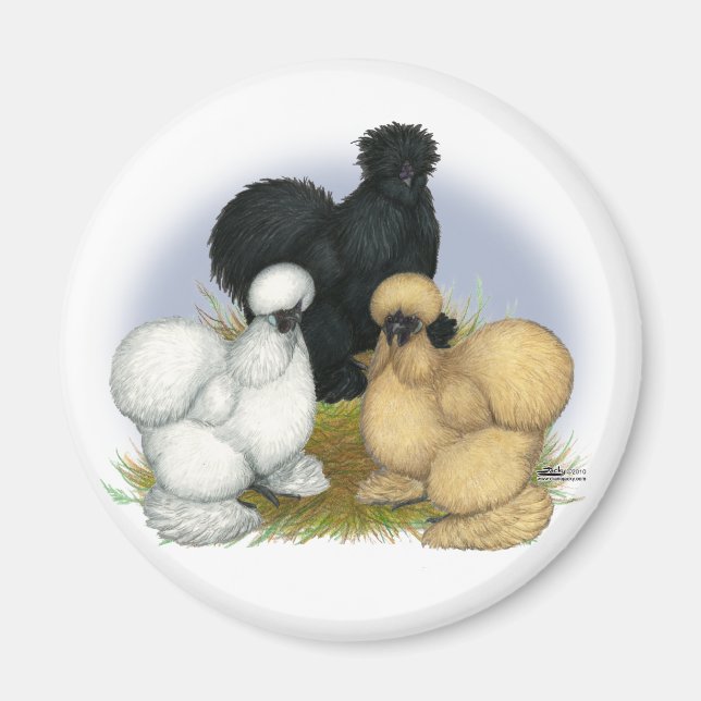 Silkie Trio Magnet (Front)