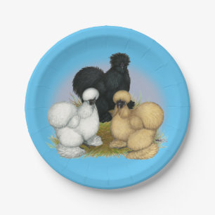 Silkie Trio Paper Plate