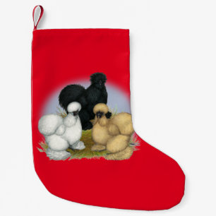 Silkie Trio Small Christmas Stocking