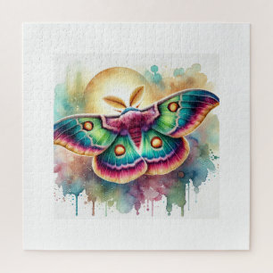 Silkmoth Beauty 210724AREF118 - Watercolor Jigsaw Puzzle
