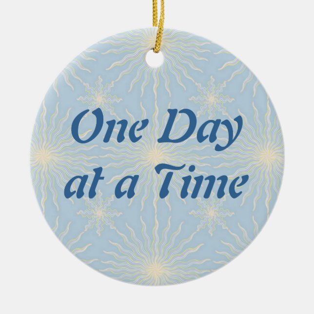 Silktones Sun Star ODAT Ceramic Ornament (Front)