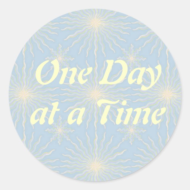 Silktones Sun Star ODAT Classic Round Sticker (Front)