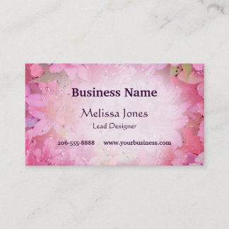 Silky Azaleas Business Card