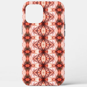 Silky burgundy to salmon rapport of virtual shapes iPhone 12 pro max case