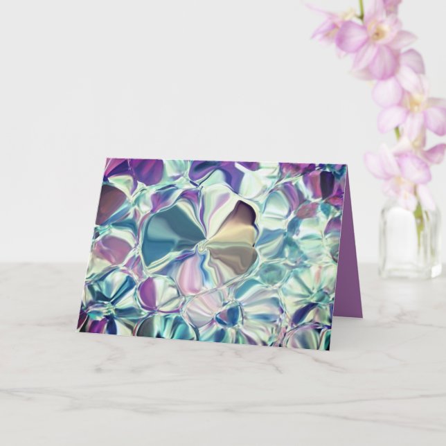 Silky Flowers Greeting Card (Orchid)