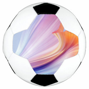 Silky Furl of Floral Bliss Lavender Soccer Ball