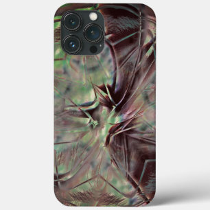 Silky mix with aged and scratched digital stains iPhone 13 pro max case