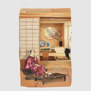 Silky Rice Powder Golf Towel