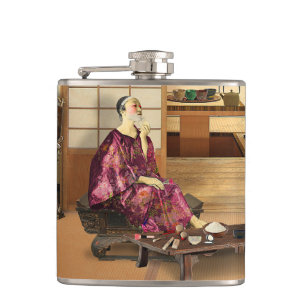 Silky Rice Powder Hip Flask