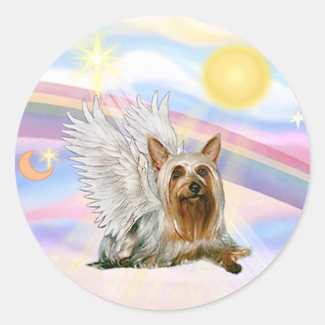 Silky Terrier Classic Round Sticker (Front)