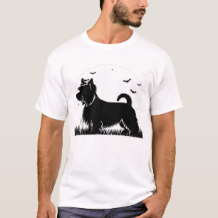 Silky Terrier Dog � Halloween Moon Silhouette Clas T-Shirt