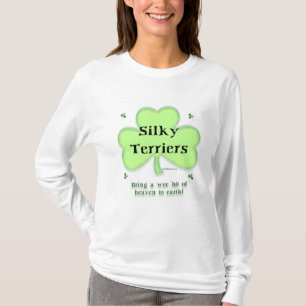 Silky Terrier Heaven, St Patrick's day Terrier T-Shirt