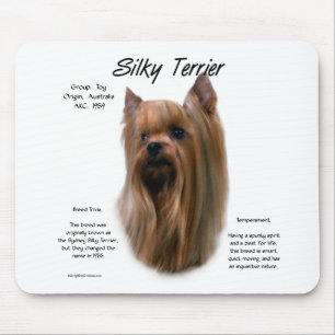 Silky Terrier History Design Mouse Pad