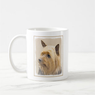 Silky Terrier Painting - Cute Original Dog Art Coffee Mug