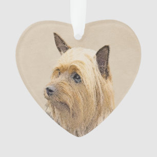 Silky Terrier Painting - Cute Original Dog Art Ornament