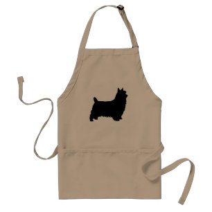 Silky Terrier Silhouette Standard Apron
