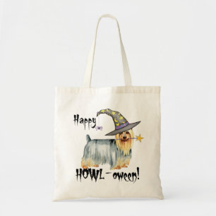 Silky Terrier Witch Tote Bag