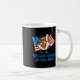 Silliest Goose At The Bbq American Flag Animal Coffee Mug