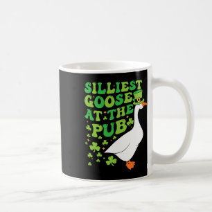 Silliest Goose At The Pub Funny Shamrock St Patric Coffee Mug