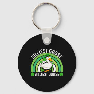 Silliest Goose At The Pub Funny St Patricks Day Me Key Ring