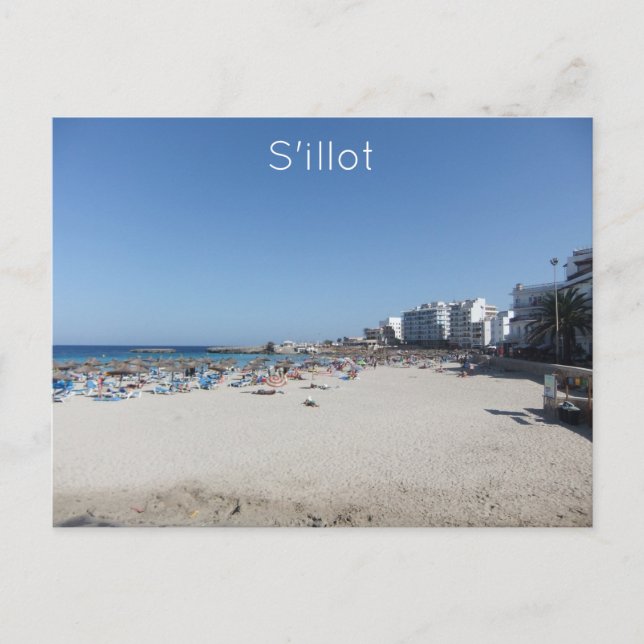 S'illot Beach Postcard (Front)