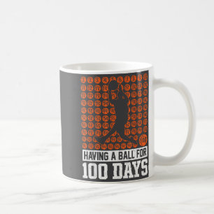 Silly 100th School 100 Basketball Day School Days Coffee Mug