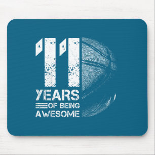 Silly 11 11th Old Basketball Basketball Player Yea Mouse Pad