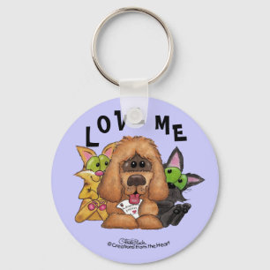 Silly and Tig with Sassie-Pet Adoption is LOVE Key Ring