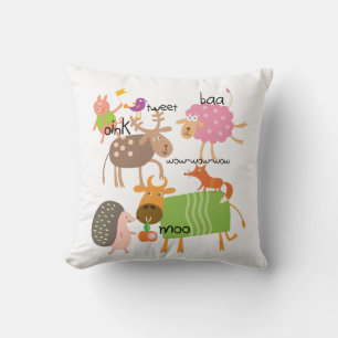 Silly Animals Pilllow Cushion