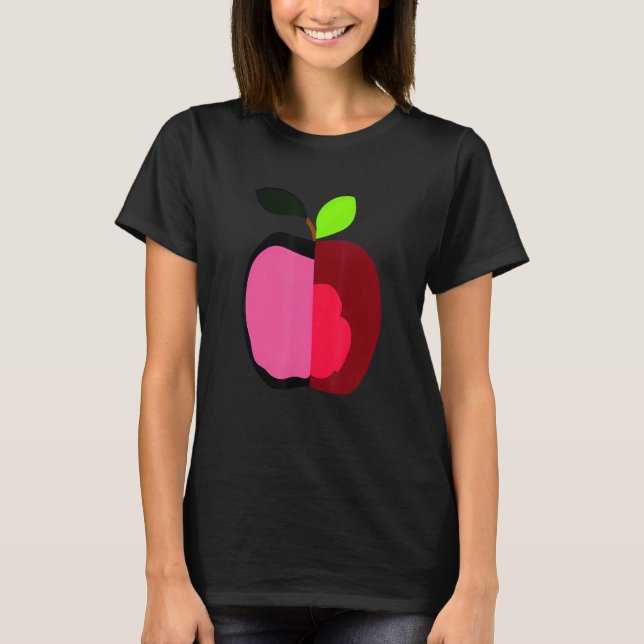 silly Apple vegetarian T-Shirt (Front)