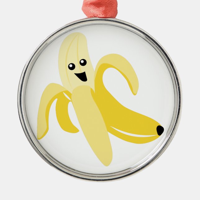 Silly Banana Metal Ornament (Front)
