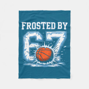 Silly Basketball 6 Frosted 7 67 Winter Seven Six Fleece Blanket
