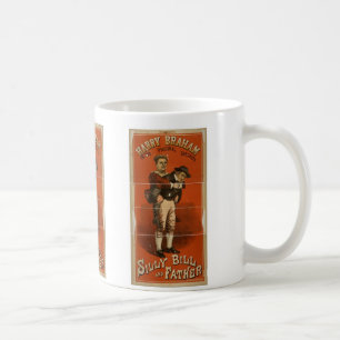 Silly Bill and Father, 'Harry Braham' Retro Theate Coffee Mug