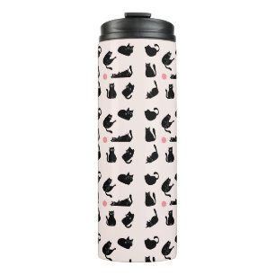 Silly Black Cats Thermal Tumbler