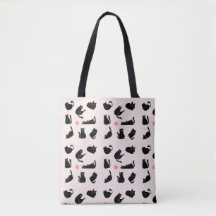 Silly Black Cats Tote Bag