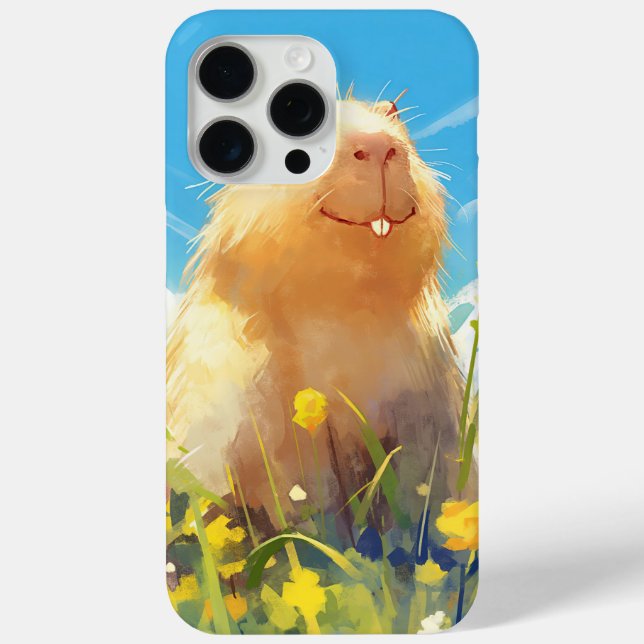Silly Capybara Smile Case-Mate iPhone Case (Back)