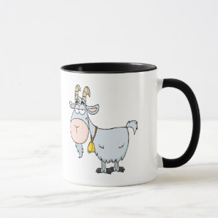 silly cartoon billy goat mug