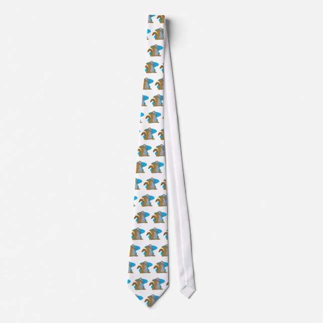 silly cartoon platypus tie (Front)