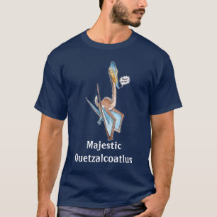 Silly Cartoon Quetzalcoatlus Pterosaur T-Shirt