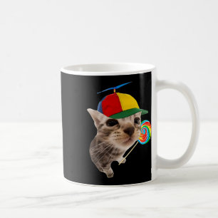 Silly Cat With Lollipop Meme  Coffee Mug