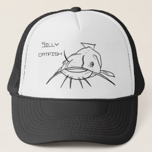 Silly catfish trucker hat
