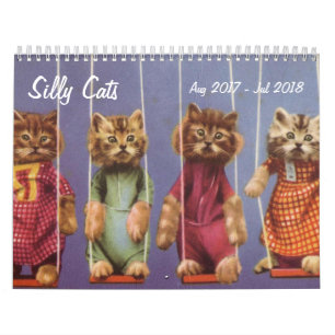 Silly Cats and Kittens - Aug 2017 - Jul 2018 Calendar