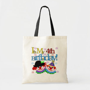 Silly Clowns 4th Birthday Tshirts and Gifts Tote Bag