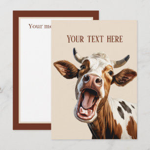 silly cow add message any purpose  card
